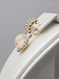 14KY Opal and Diamond Earrings