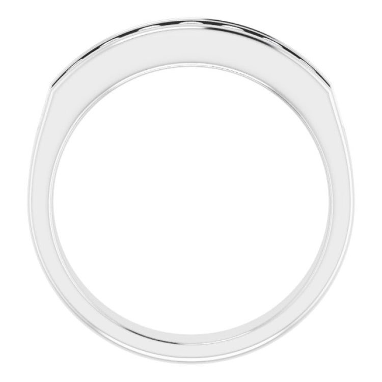 Platinum 3/4 CTW Natural Diamond Band