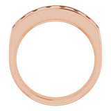 14K Rose 1 3/4 CTW Natural Diamond Band
