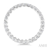 1 Ctw Round Cut Diamond Eternity Wedding Band in 14K White Gold