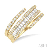 .75CTTWRD&BGDM SPIRAL BAND YG 14K-G*