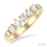 5/8 ctw Mixed Cut Diamond Fashion Band in 14K Yellow Gold