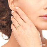 1 Ctw Channel Round Cut Diamond Eternity Wedding Band in 14K Yellow Gold
