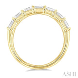 1 ctw East-West Emerald Cut Diamond Fashion Ring in 14K Yellow Gold