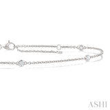 .25CTRDDM STATION BRACELET WG 14K-G