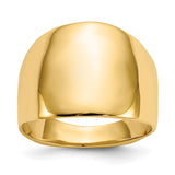 14k Polished Dome Ring