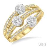 .40CTRDDM RD 'LOVEBRIGHT' RG YW 14K-G*