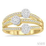 .40CTRDDM RD 'LOVEBRIGHT' RG YW 14K-G*