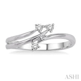 1/10 ctw Round Cut Diamond Ring in 10K White Gold