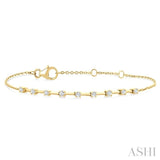 .25CTRDDM FLOATING BRACELET YG 10K-G*
