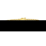 1 Ctw Round Cut Diamond Curb & Cuban Bracelet in 14K Yellow Gold