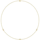 14K Yellow Gold 1/4 CTW Lab-Grown Diamond 3-Station 18