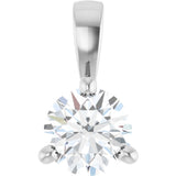 Sterling Silver 1/4 CTW Natural Diamond Pendant