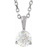 Sterling Silver 1/3 CTW Lab-Grown Diamond 18