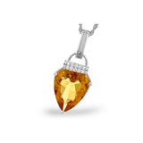 14KT Gold Citrine Necklace
