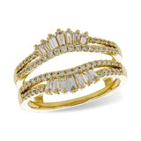 14KT Gold Ladies Diamond Wrap/Guard