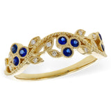14KT Gold Ladies Sapphire Wedding Ring