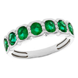 14KT Gold Ladies Emerald Wedding Ring