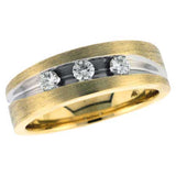 14KT Gold Mens Diamond Wedding Ring