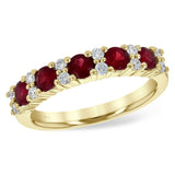 14KT Gold Ladies Ruby Wedding Ring