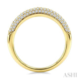 1/2 Ctw Round Cut Diamond Aeris Gold Fashion Band in 14K Yellow Gold