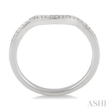 1/20 ctw Round Cut Diamond Wedding Band in 14K White Gold