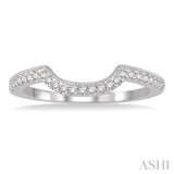 1/6 Ctw Round Cut Diamond Wedding Band in 14K White Gold