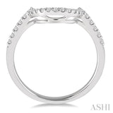 1/4 Ctw Round Cut Diamond Wedding Band in 14K White Gold