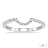 1/6 Ctw Round Cut Diamond Wedding Band in 14K White Gold