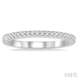 1/6 Ctw Round Cut Diamond Wedding Band in 14K White Gold