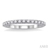 1/3 Ctw Round Cut Diamond Wedding Band in 14K White Gold