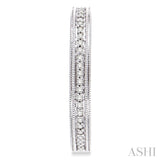 1/4 ctw Single Cut Diamond Hoop Earrings in Sterling Silver