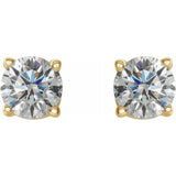 14K Yellow 1/2 CTW Natural Diamond Stud Earrings