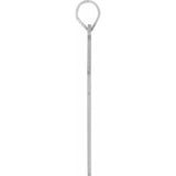 Sterling Silver 28 x 18 mm Cross Pendant