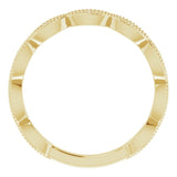 14K Yellow 1/5 CTW Natural Diamond Infinity Anniversary Band