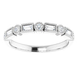 14K White 1/4 CTW Natural Diamond Anniversary Band