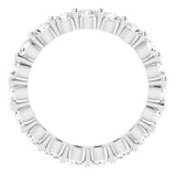 14K White 1 5/8 CTW Natural Diamond Eternity Band Size 4