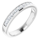 14K White 1 CTW Natural Diamond Band