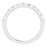 Platinum 3/4 CTW Natural Diamond Anniversary Band