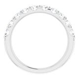 14K White 9/10 CTW Natural Diamond Anniversary Band