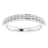 Platinum 1/3 CTW Natural Diamond Anniversary Band