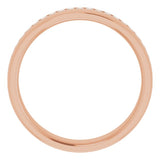 14K Rose 5/8 CTW Diamond Band