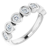 Platinum 5/8 CTW Natural Diamond Anniversary Band