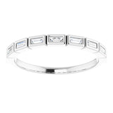 14K White 1/5 CTW Natural Diamond Anniversary Band