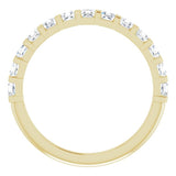 14K Yellow 5/8 CTW Natural Diamond Anniversary Band