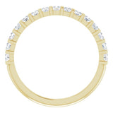 14K Yellow 1/2 CTW Natural Diamond Anniversary Band