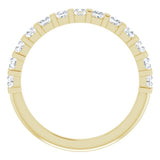 14K Yellow 5/8 CTW Natural Diamond Anniversary Band