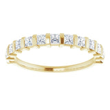 14K Yellow 5/8 CTW Natural Diamond Anniversary Band