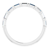 14K White 5/8 CTW Natural Diamond Anniversary Band