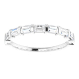 14K White 5/8 CTW Natural Diamond Anniversary Band